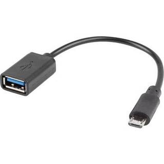 Lanberg Micro USB (han) til USB-A (hun) 2.0 15cm Adapter OTG