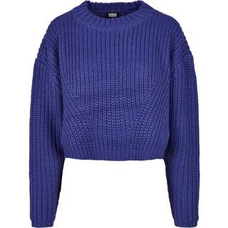 Urban Classics Dame Bred Oversize Sweater Blå Lilla