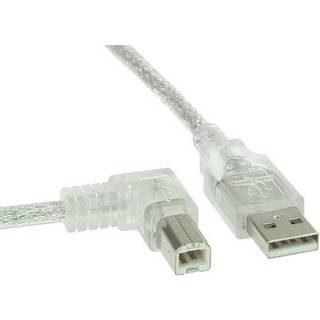 USB kabel 2.0 - USB-A han / USB-B han - Venstre vinklet - 3 m