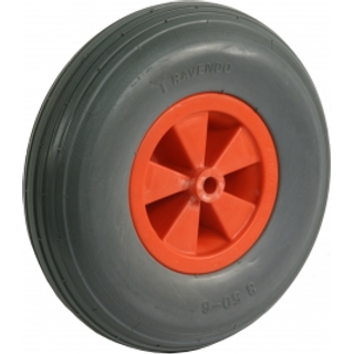 Ravendo TG 13 PUR hjul, 3,50 x 6, sort - 13"
