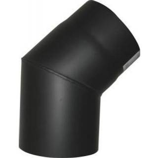 Metalbestos 250 mm knærør 45° sort røgrør