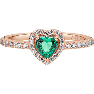 Pandora Ring - Sparkling Elevated Heart - 188421C03 - roségold