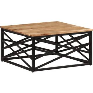 sofabord 68x68x35 cm massivt genbrugstræ