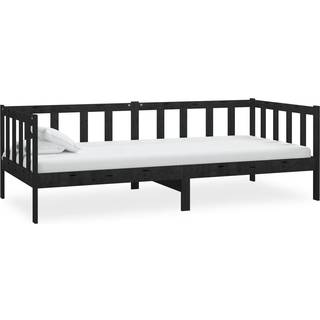 daybed 90x200 cm massivt fyrretræ hvid
