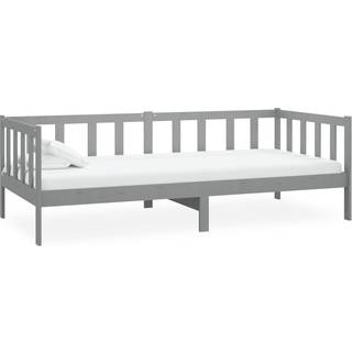 Daybed Massivt Fyrretræ - Grå / 90 x 200 cm