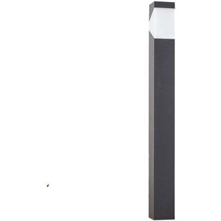 Lucande Kiran vejlampe, 100 cm, grå, metal, IP44, E27