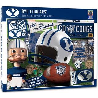 YouTheFan NCAA BYU Cougars Retro Series Puslespil - 500 brikker Team Colors Large