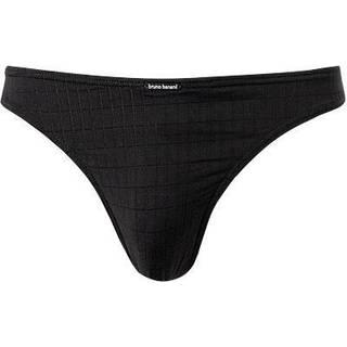 bruno banani Herren String schwarz Mikrofaser/Funktion unifarben