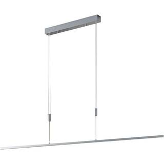 Lucande LED-pendellampe Arnik, 180 cm, nikkelfarvet, dæmpbar