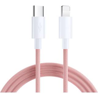 SiGN Boost USB-C til Lightning kabel 20W 1m - Pink