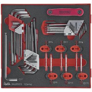 Teng Tools TX- og sekskanttopsæt med 42 dele. TEDHT42