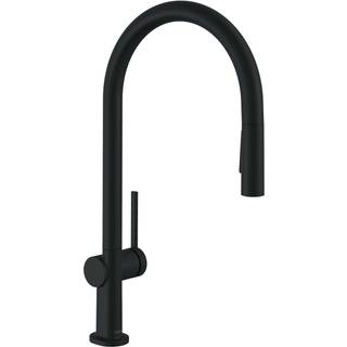 Hansgrohe Talis M54, 1-grebs køkkenarmatur 210, C-tud m/udtræk, 2jet - Mat sort