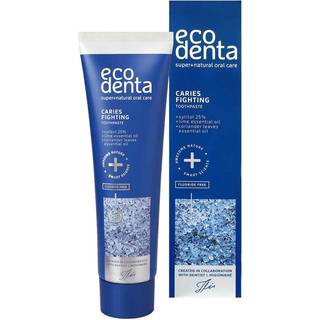 Naturlig Xylitol Tandpasta ECODENTA Caries Fighting Coriander & Lime 100 ml