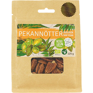 Mother Earth Pekannødder Premium Raw & Øko, 125 g
