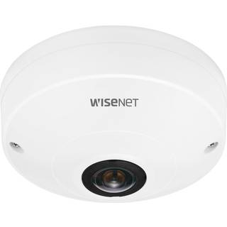 Hanwha Vision Hemispheric Kamera QNF-8010 1,14mm Überwachungskamera mit 6 Megapixel Auflösung. professionelle Kamera für außen - weiß