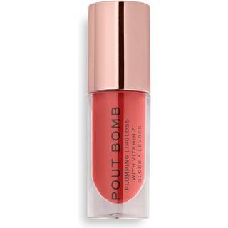 Makeup Revolution Pout Bomb Volumengivende læbeglans med stor glanseffekt Skygge Peachy 4,6 ml - 4.6 ml