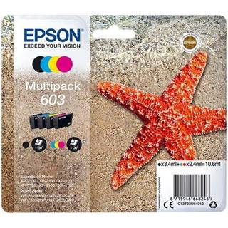Epson 603 Multipack - 4-pack - black yellow cyan magenta - original - ink cartridge - Blækpatron Cyan