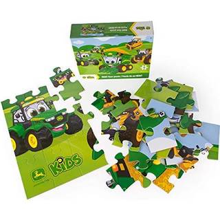 Tomy John Deere Kids Farm Floor Puzzle - Barnpussel med stora hållbara bitar - Småbarn Learning Toys - Farm Toys and Kid Puzzles - 36 Piece - Åld