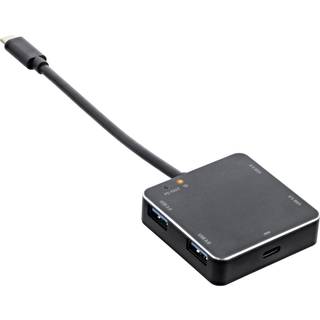 USB-C hub med PD 60W (1x USB-C + 4x USB-A) | PRIS-MATCH