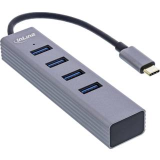 InLine USB-C 3.2 Gen1. OTG Hub - 4 vejs - Aluminium