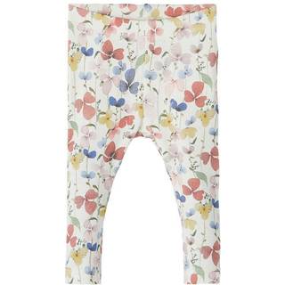 Name It Leggings White Alyssum Blomster