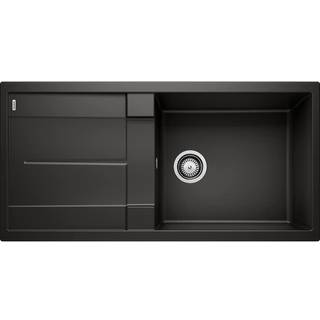 Blanco Metra XL 6S, 100 x 50 cm, køkkenvask i SILGRANIT, Vendbar - Sort