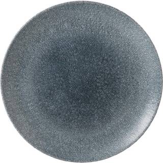 Churchill Raku Coupe Topaz porcelæn tallerken Ø26cm blå