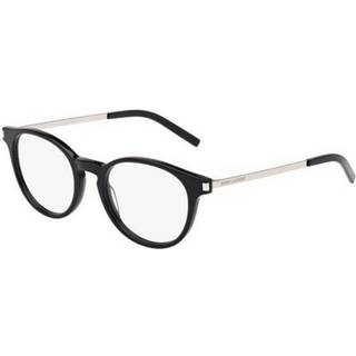 SAINT LAURENT Unisex SL 25 001 Optiske stel Acetat Sort Rund