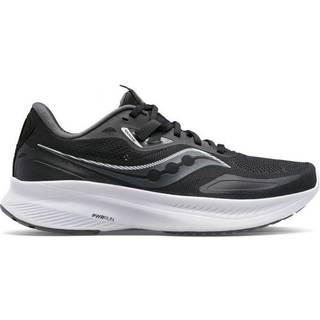 Saucony Guide 15 Stability Running Shoe Women - Black, White, Size 4 - black