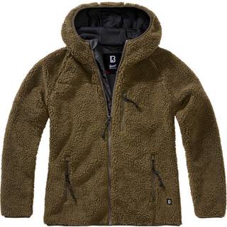 Brandit Dame Teddy fleecejakke m.hætte Oliven - XL