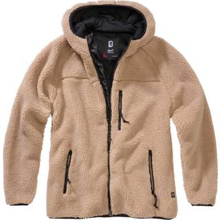 Brandit Dame Teddy fleecejakke m.hætte Camel - 4XL