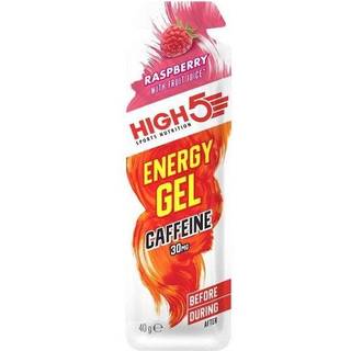 High5 Energy Gel Plus med Koffein - 20 stk. - Hindbær
