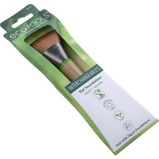 EcoTools Flad Foundation udskiftelig makeupbørste til fejlfri flydende og creme foundation