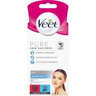 Veet Pure Cold Wax Strips Legs & Body Sensitive Skin 20 Pieces