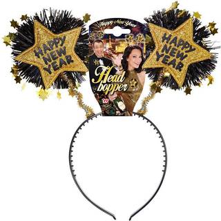 Guld Happy New Year hårbøjle