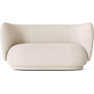 Ferm Living Rico Sofa 2 Seater Boucle Råhvid