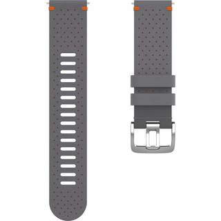 Polar Perforated Leather Wristband 22 Mm Black/Red, M/L
