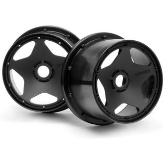 HPI - HP3226 - Super Star Wheel Black Rear (120 X 75Mm/2Pcs)