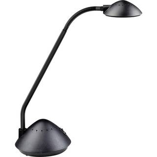 LED-bordlampe MAULarc, sølv, højde 38 cm, fleksibel