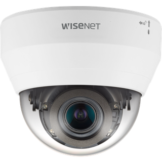 Hanwha Vision Dome Kamera QND-6082R 3,2 - 10,0mm Überwachungskamera mit 2 Megapixel Auflösung. professionelle Kamera für außen - weiß