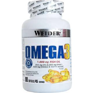 Weider - Omega 3 fiskeolie, 2000mg - 90 bløde kapsler
