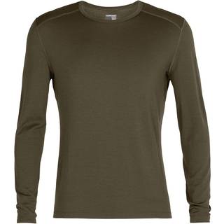 Icebreaker 260 Tech L/S Crewe Merino undertøj Herrer størrelse M farve brun