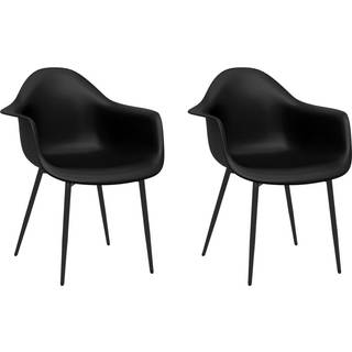 spisebordsstole 2 stk. PP sort