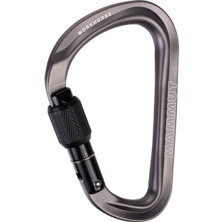 Mammut Workhorse Hms Screwgate Carabiner Screw Gate, Screw Gate, grey, OneSize