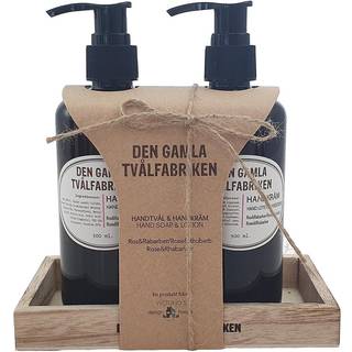 Presentset Handtvål/handkräm Ros/Rabarber 300 ml