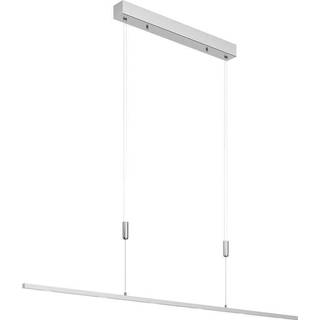 Lucande LED-pendellampe Arnik, 140 cm, nikkelfarvet, dæmpbar