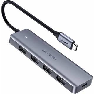 Ugreen USB-C til 4-port USB Hub med USB-C til ekstra strøm