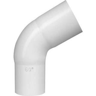 Plastmo bøjning, PVC, hvid, 60° - Ø90 mm
