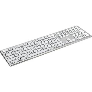 Voxicon Trådløst Tastatur I Fuld Størrelse 295bwl - Bluetooth Og 2,4 Ghz Til Pc/mac Trådløs Nordisk