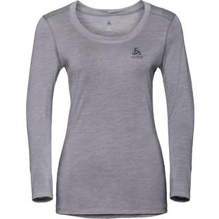 Suw Top Crewneck L/S Natural + Light W Grey Melange (XS)